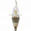 Good quality white/warm white AC85V-265V e12 b22 tail light led candle bulb