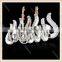 2016 Zhongshan manufacturer Nice luxury modern crystal pendant lamp led chandelier clamp arm chandelier, hanging lamp for hotel