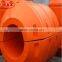 Sea suction dredger used plastic dredge floater with dredging pipeline