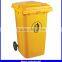 eco-friendly 240 liter 2 wheeled outdoor trash bin