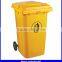 eco-friendly 120 liter 2 wheeled garbage trash bin