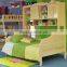 kids queen size bed with bookcase#SP-C207