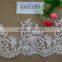 3D Flower pearl decorative polyester lace trim with cross WTPA-025                        
                                                                                Supplier's Choice