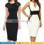 2015 new arrival elegant OL ladies formal knee length business career office dresses for work wear
