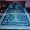 Blue Silk Sari Tree Of Life Bed-cover