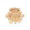 Korean designer jewelry gold plated zinc alloy pearl tree shape scarf clip brooch