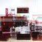 2016 hot sale clear 3 tier plastic make up shelf cosmetic organizer