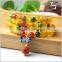 Bear Free Jewelry Multilayer Tibetan Natural Yellow and Green Agate Mala Bead Prayer Wrap Bracelet Necklace