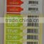 customized barcode printing label with self adhesive paper label