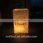 Luminary paper candle container with led candle light