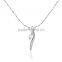 18k Gold Plated Jewelry Plated Austrian Rhinestone Simple Statement Crystal Necklace