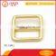 Plating light gold color square buckles making in zinc alloy