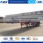 China most selling tri- axle flatbed 40ft container flat-bed trailer