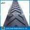 chevron patterned corrugated inclined rubber conveyor belt