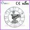 Plastic 15 inch 38 cm animal rooster large skeleton wall clock
