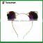 Lovely fabric flower metal ear headband cute alice band