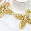 gold setting handcraft DIY bridal belt rhinestone trimming