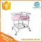 Factory direct Stainless Steel baby cribs with wheels