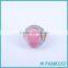 Facory Direct Sale 15*20mm 925 Sterling Silver Natural Stone Ring Jewelry