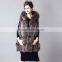 2016/2017 Latest Design Winter Top Quality Real Fox Fur Vest With Hood Long Style Whole Skin Silver Fox Fur Vest for Women