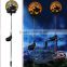 Halloween solar stake light polyresin statue garden decoration