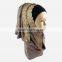 Fashion Wedding Accessories Lace Nnit Glitter Muslim Hijab Turkish Hijab Girls Scarf