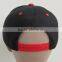cotton flat brim custom snapback caps with back closure