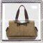 Khaki cotton canvas handbags wholesale
