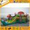 mushroom inflatable bouncy combo,strawberry jumper with slide A3095