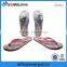 Jacquard ribbon beach sandals