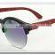 Hot Sale! New Round Fashion Style Handmade Wooden Sunglasses CE FDA UV400 TAC Polarized