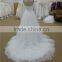 new arrival ruffle bodice sweatheart long flowers tail wedding dress with crystal belt