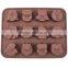 12 Owls Shaped Silicone chocolate Mold for Baking