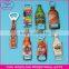 metal custom shape logo printed souvenir bottle opener