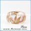Latest trendy style round shape resin pressed real dried flower bracelet