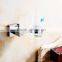 1258 Hotel Use Bathroom Accessory Brass Single Cup Square Base Tumbler Holder