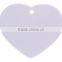 China hot selling sublimation heart Shape Polymer Plastic Christmas Ornament, Christmas Decorations