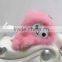 wholesale colorful little monkey mink fur key chain
