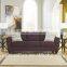 Foshan custom made funiture modern velvet fabric living room sofa couch