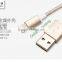 MFi Certified Nylon Braided Aluminum USB Charger Cable for Golden housing MFI Cable