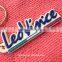 Fancy design embossed PVC keyring,3D rubber logo keychain