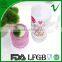 300ml custom hot stamping round drink water PP plastic heat resistant bottle with handle