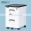 Hot Selling White Mobile Steel File Cabinet Keylock 3 Drawers