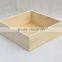 Handmade square wooden storage tray
