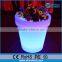 rechargeabale 16 color change decorative led garden flower pot,led light up flower pot