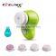 5 in 1 rotating mens face brush with foliating brush head for choice