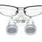2016 Hot Sale Denshine Brand New Black Dentist Dental Surgical Medical Binocular Loupes 2.5X 420mm Optical Glass Loupe-silver