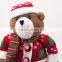 Christmas Home Decoration Plush Toy Long Legs Stuffed Bear With Led Buttons