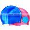 Custom waterproof silicone swimming cap for all ages/ swim cap