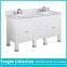 White Bathroom Vanity Carrera Marble Top